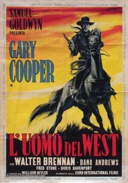 The Westerner - Italian Movie Poster