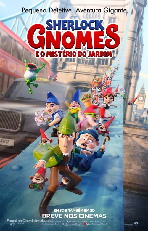 Sherlock Gnomes - Brazilian Movie Poster