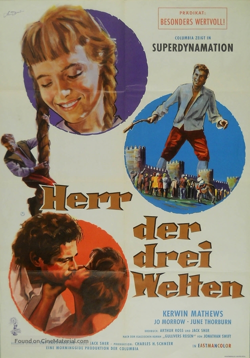 The 3 Worlds of Gulliver - German Movie Poster
