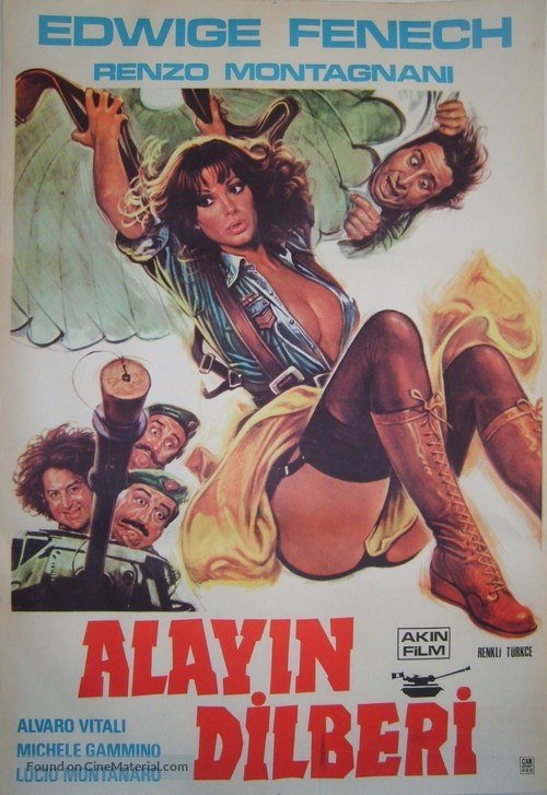 La soldatessa alle grandi manovre - Turkish Movie Poster