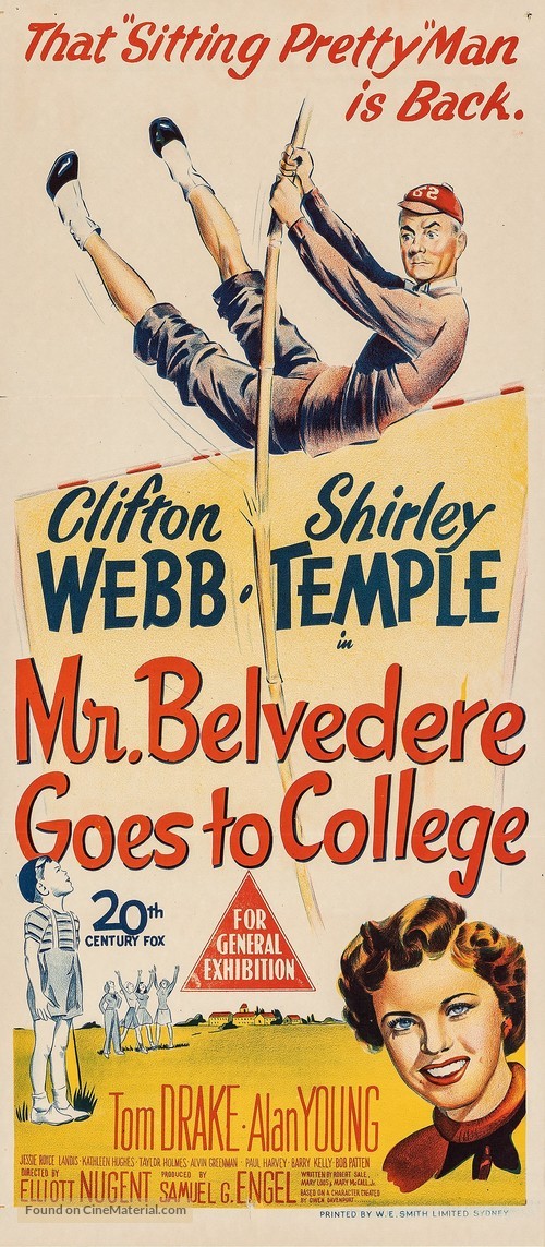 Mr. Belvedere Goes to College - Australian Movie Poster