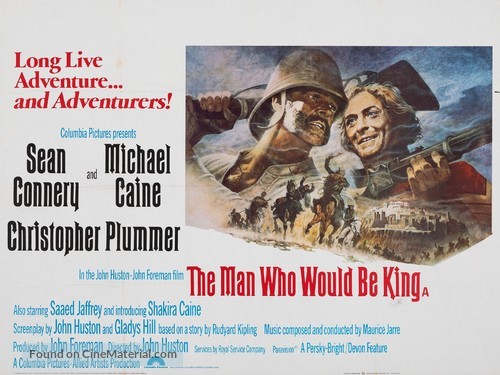 The Man Who Would Be King - British Movie Poster