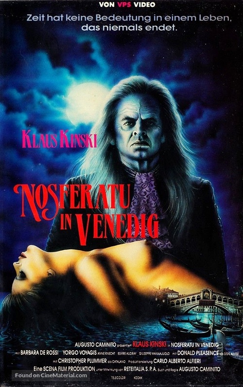 Nosferatu a Venezia - German VHS movie cover