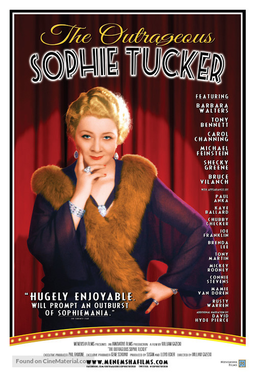 The Outrageous Sophie Tucker - Movie Poster