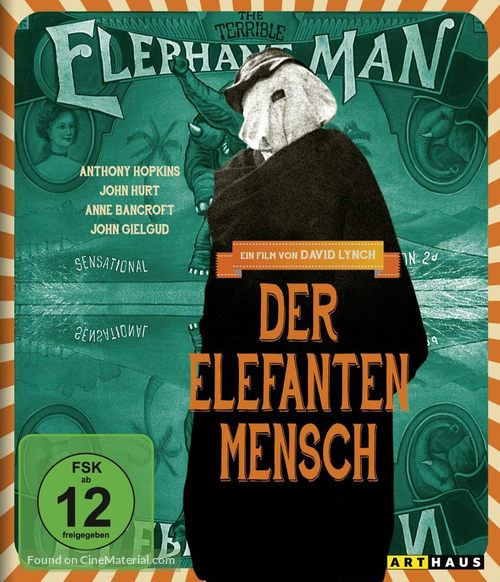 The Elephant Man - German Blu-Ray movie cover