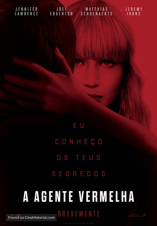 Red Sparrow - Portuguese Movie Poster
