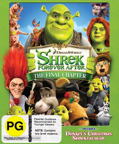 Shrek Forever After - New Zealand Blu-Ray movie cover