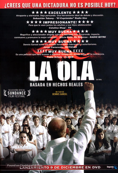 Die Welle - Argentinian Video release movie poster