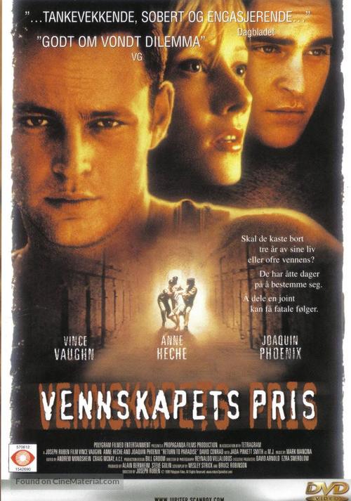 Return to Paradise - Norwegian DVD movie cover