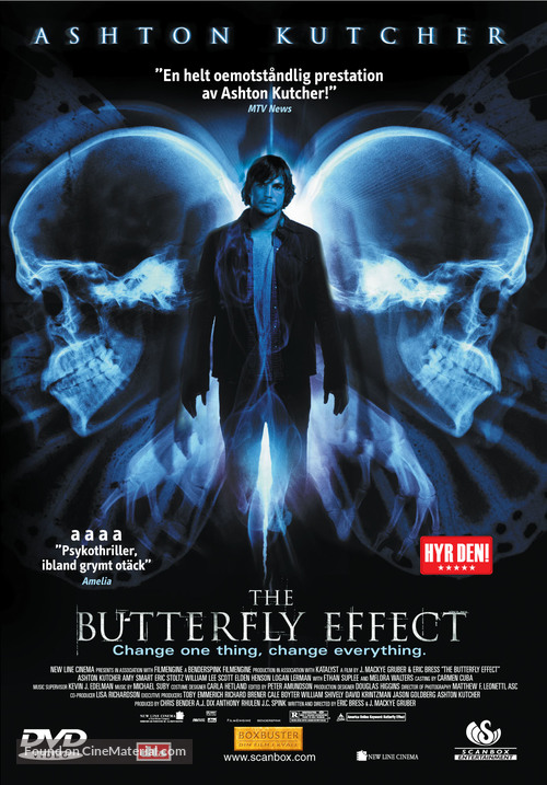 The Butterfly Effect - Swedish DVD movie cover