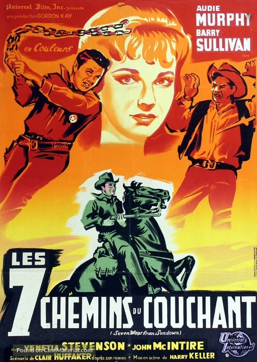 Seven Ways from Sundown - French Movie Poster