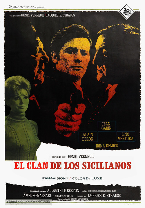 Le clan des Siciliens - Spanish Movie Poster