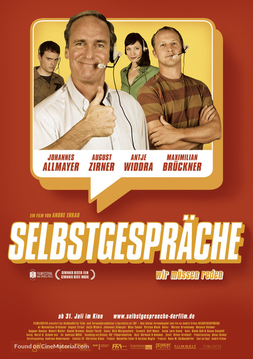 Selbstgespr&auml;che - German Movie Poster