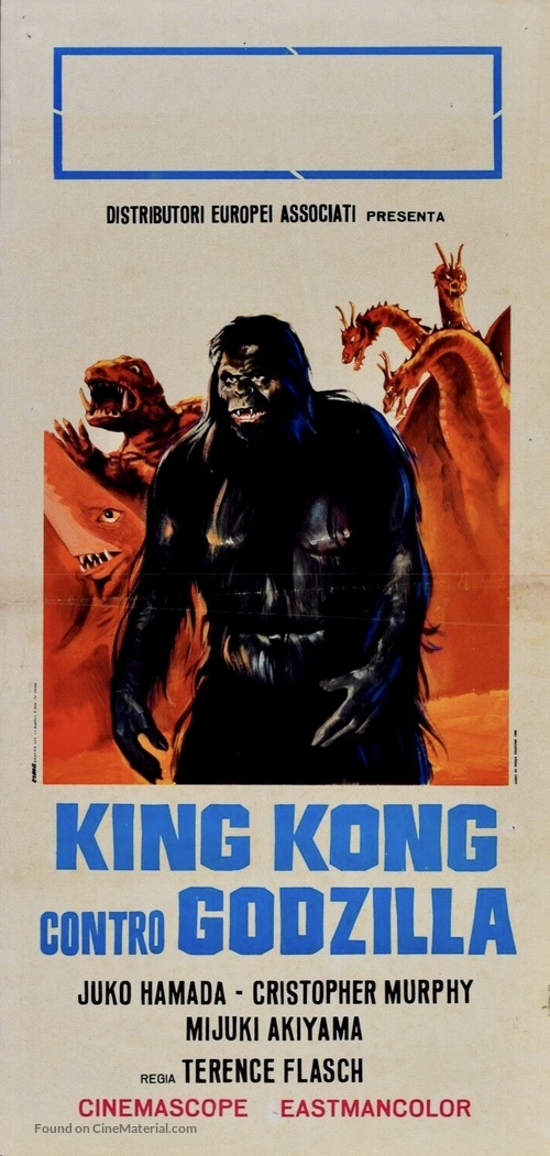 King Kong Vs Godzilla - Italian Movie Poster