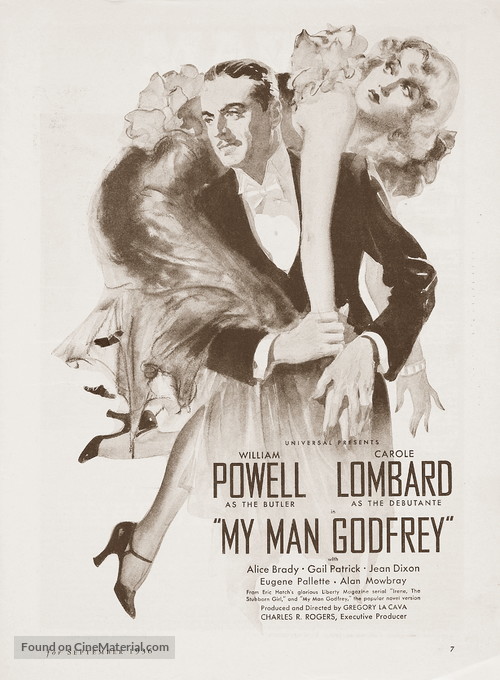 My Man Godfrey - poster