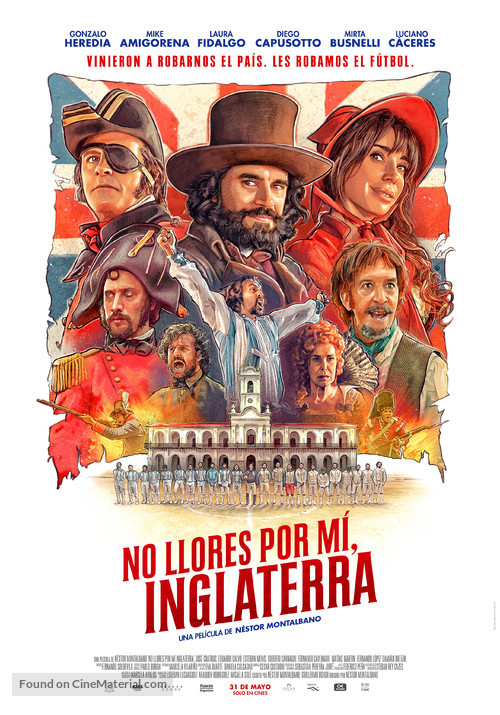 No Llores por m&iacute;, Inglaterra - Argentinian Movie Poster