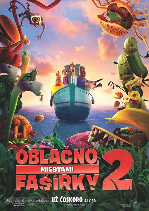 Cloudy with a Chance of Meatballs 2 - Slovak Movie Poster