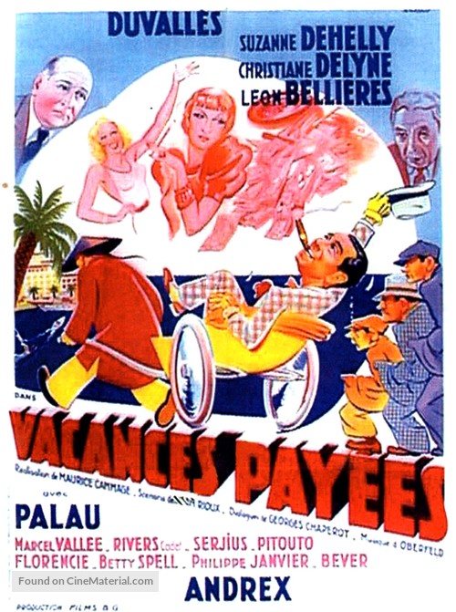 Vacances pay&eacute;es - French Movie Poster