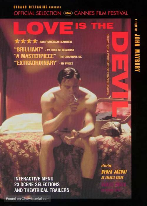 Love Is the Devil: Study for a Portrait of Francis Bacon - DVD movie cover