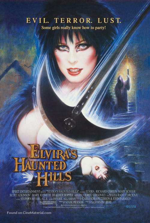 Elvira&#039;s Haunted Hills - Theatrical movie poster