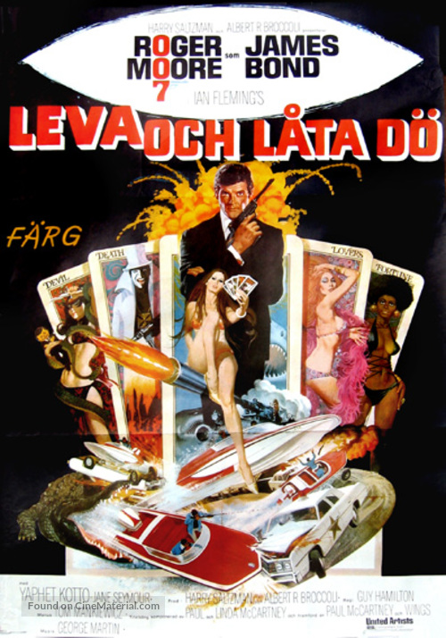 Live And Let Die - Swedish Movie Poster