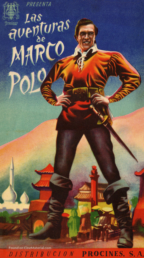 The Adventures of Marco Polo - Spanish Movie Poster