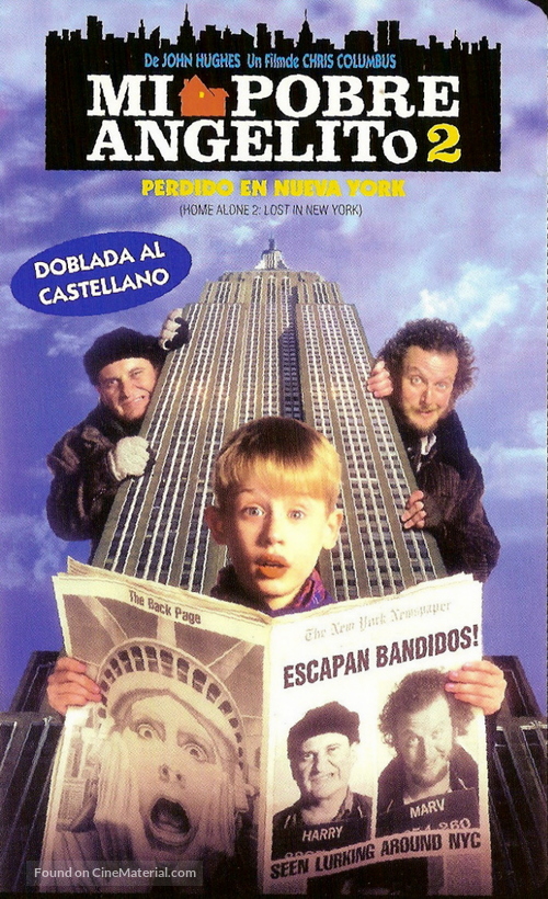 Home Alone 2: Lost in New York - Argentinian VHS movie cover