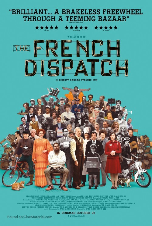 The French Dispatch - Irish Movie Poster