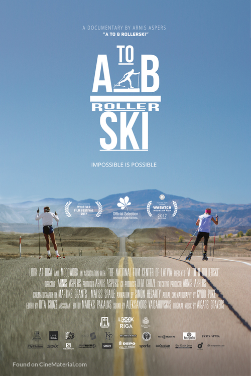 A to B Rollerski - Latvian Movie Poster