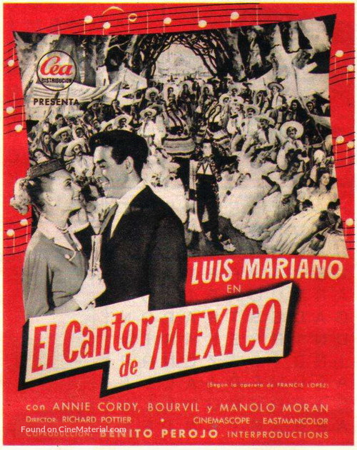 Chanteur de Mexico, Le - Spanish Movie Poster