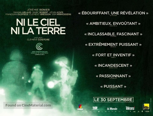 Ni le ciel ni la terre - French Movie Poster