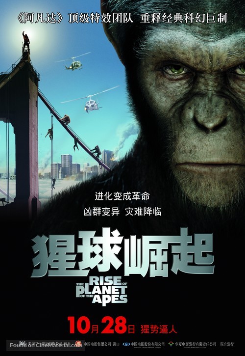 Rise of the Planet of the Apes - Chinese Movie Poster