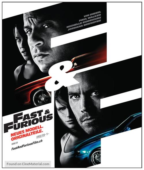 Fast &amp; Furious - Swiss Movie Poster