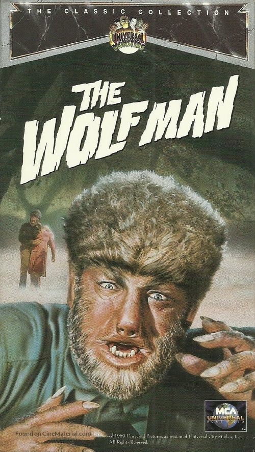 The Wolf Man - VHS movie cover