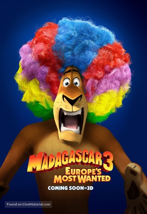 Madagascar 3: Europe&#039;s Most Wanted - Teaser movie poster
