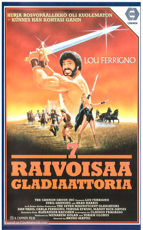 I sette magnifici gladiatori - Finnish VHS movie cover