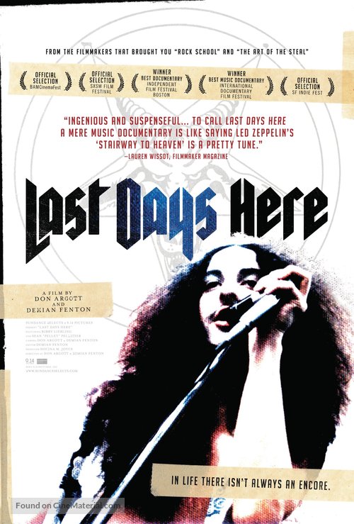 Last Days Here - Movie Poster