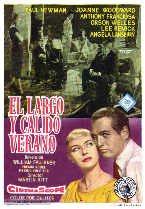 The Long, Hot Summer - Spanish Movie Poster