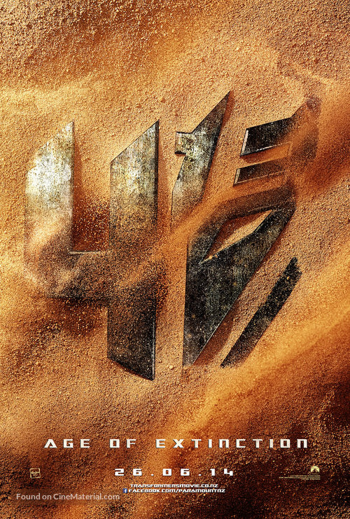 Transformers: Age of Extinction - New Zealand Movie Poster