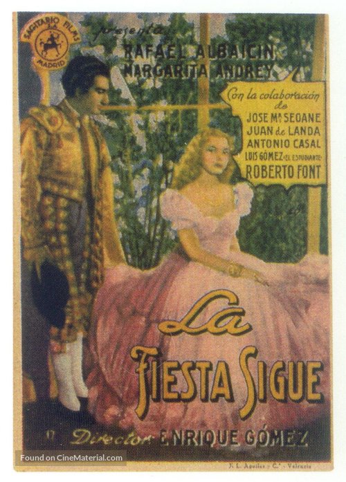 La fiesta sigue - Spanish Movie Poster