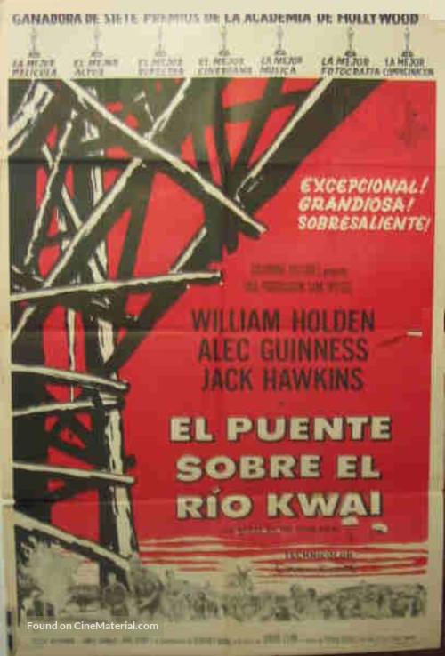 The Bridge on the River Kwai - Spanish Movie Poster