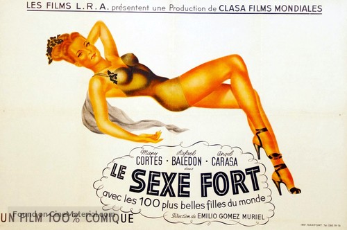 El sexo fuerte - French Movie Poster