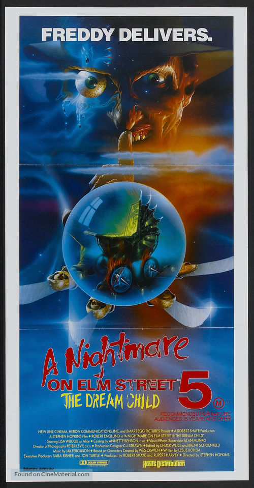 A Nightmare on Elm Street: The Dream Child - Australian Movie Poster