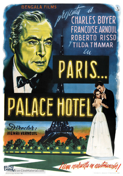Paris, Palace H&ocirc;tel - Spanish Movie Poster