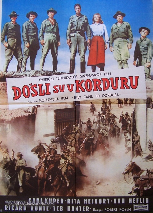 They Came to Cordura - Yugoslav Movie Poster