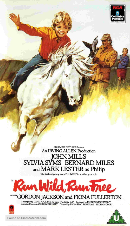 Run Wild, Run Free - British VHS movie cover
