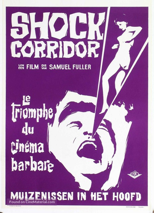 Shock Corridor - Belgian Movie Poster