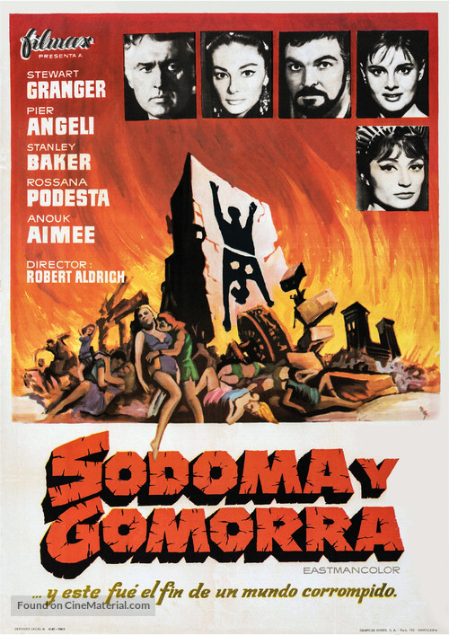 Sodom and Gomorrah - Spanish Movie Poster