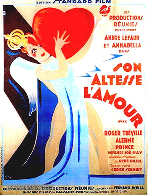 Son altesse l&#039;amour - French Movie Poster