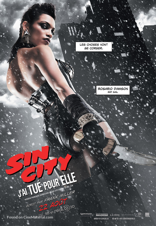 Sin City: A Dame to Kill For - Canadian Movie Poster